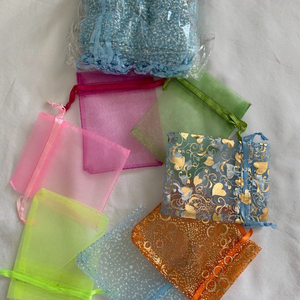 NEW Pack of 50 Organza Gift Bags